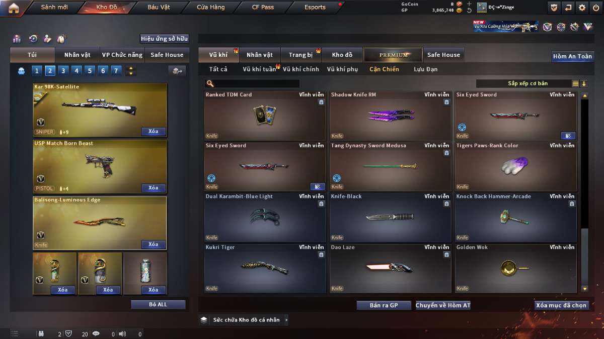 shop acc cf uy tin gia re
